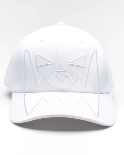 Asspizza Face Velcro Cap White (2)