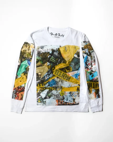 Asspizza Garbage Camo Sweatshirt White (2)