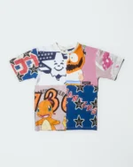 Asspizza Patchwork Panel T Shirt (2)